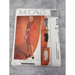 McCalls 4172 Sewing Pattern Dress Size 10 12 14 16 Uncut 2003